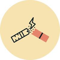 Vektorsymbol Rauchen aufgeben vektor