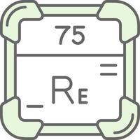 renium grön ljus fylla ikon vektor
