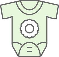 Neugeborene Grün Licht Stutfohlen Symbol vektor
