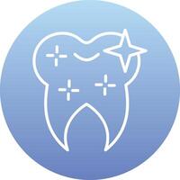 friska rena tand vektor ikon