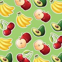 Obst Muster Hintergrund Design vektor