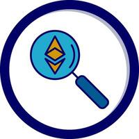 ethereum Sök vektor ikon