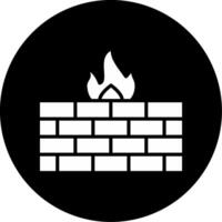 Firewall-Vektor-Symbol vektor