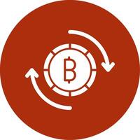 Bitcoin Austausch Vektor Symbol