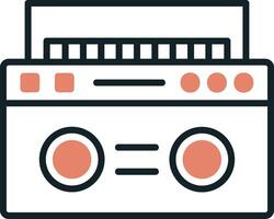 Symbol für Boombox-Vektor vektor