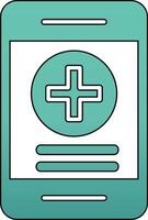 online Gesundheit Versicherung Vektor Symbol