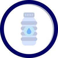 Vektorsymbol für Wasserflasche vektor