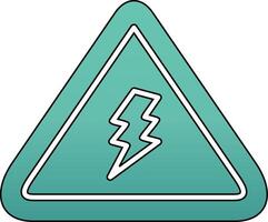 elektrisk fara tecken vektor ikon
