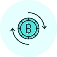 Bitcoin Austausch Vektor Symbol