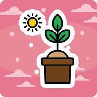 fotosyntes vektor ikon