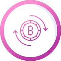 Bitcoin Austausch Vektor Symbol