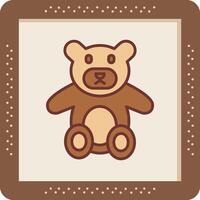 Teddybär-Vektor-Symbol vektor