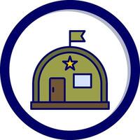 Militär- Warenhaus Vektor Symbol