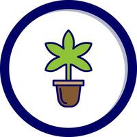 Marihuana-Vektorsymbol vektor