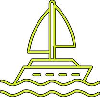 Yacht-Vektor-Symbol vektor