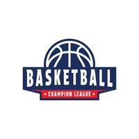 basketboll klubb logotyp design sport turnering med emblem bricka märka vektor