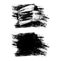 en uppsättning av svart bläck cirklar borsta stroke bunt på en vit bakgrund, svart och vit ikoner uppsättning, en bunt av svart bläck virvlar på en vit vektor