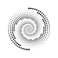 halvton cirkulär prickad ramar uppsättning. cirkel prickar isolerat på de vit bakgrund. logotyp design element för medicinsk, behandling, kosmetisk. runda gräns använder sig av halvton cirkel prickar textur. vektor