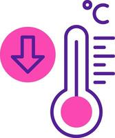 Vektorsymbol für niedrige Temperatur vektor