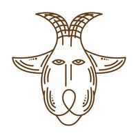 Steinbock Astrologie Symbol vektor