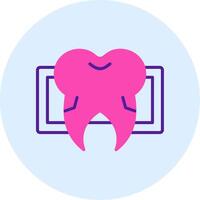 Dental x Strahl Vektor Symbol