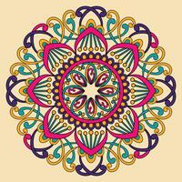 blomma mandala design, vektor illustration