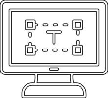 Computer Text Editor Vektor Symbol