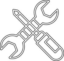 Mechaniker Werkzeuge Vektor Symbol