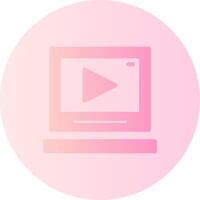 Video Gradient Kreis Symbol vektor