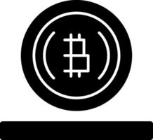 Bitcoin-Glyphe-Symbol vektor