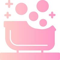 Baby Badewanne solide multi Gradient Symbol vektor