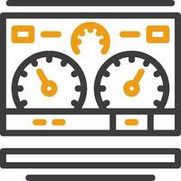 Instrumententafel Linie Kreis Symbol vektor