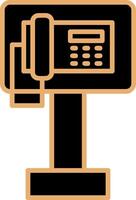 Öffentlichkeit Telefon Vektor Symbol