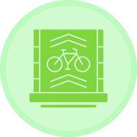 Fahrrad Fahrbahn Mehrfarbig Kreis Symbol vektor