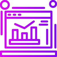 Google Analytik linear Gradient Symbol vektor