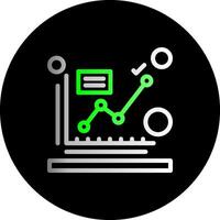 kpi Dual Gradient Kreis Symbol vektor