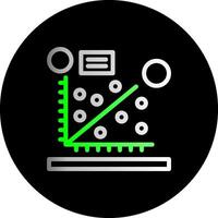 streuen Handlung Dual Gradient Kreis Symbol vektor