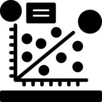 Scatter-Plot-Glyphe-Symbol vektor