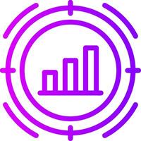 Ziel linear Gradient Symbol vektor