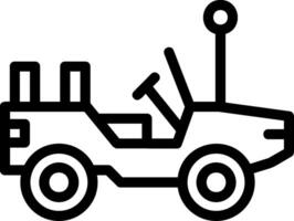 Symbol für die Jeep-Linie vektor