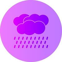 Nieselregen Gradient Kreis Symbol vektor