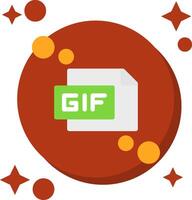 gif beschattet Farbe Symbol vektor