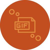 gif Linie multi Farbe Symbol vektor