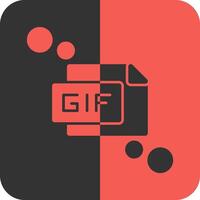 gif rot invers Symbol vektor