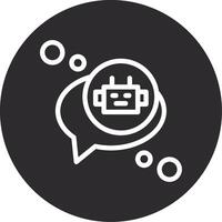 Chatbot invertiert Symbol vektor