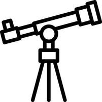 Teleskop-Liniensymbol vektor