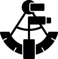 Sextant Glyphe Symbol vektor