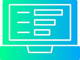 Fernbedienung Arbeit Umfragen solide multi Gradient Symbol vektor