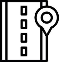 Symbol für die Straßenlinie vektor