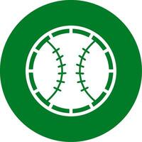 Baseball Glyphe Kreis Symbol vektor